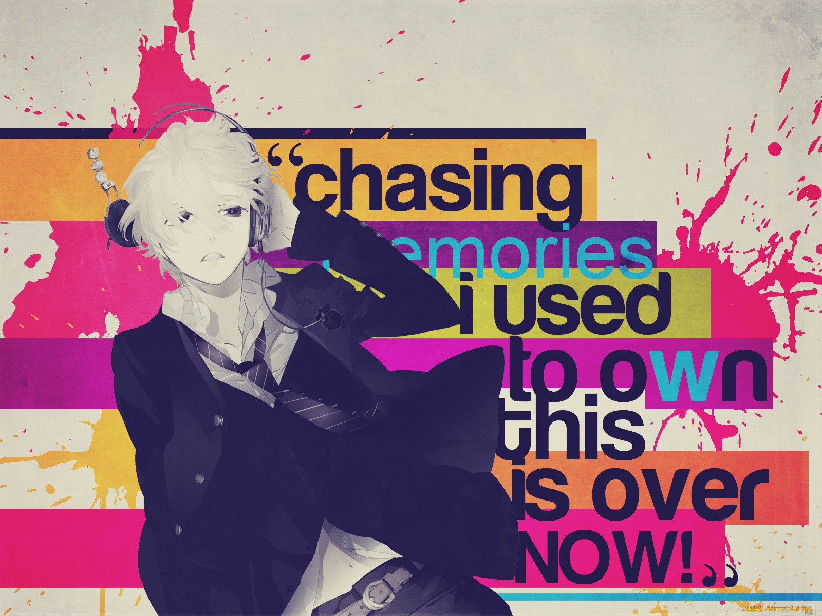 kazuaki, mangaka, , headphones, instrumental